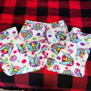 Tinker bell fleece pajama pants